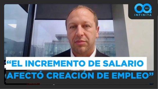 "El incremento desmedido del salario mínimo afectó la creación de empleo": Alejandro Weber