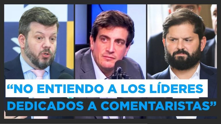 Schalper apunta a Boric y Kaiser: "No entiendo a los líderes dedicados a comentaristas externos"