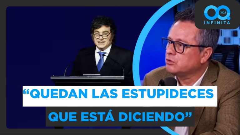 "Es una persona que no está bien mentalmente": Diputado Ortiz arremete contra Milei