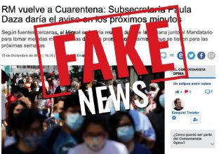 Noticia falsa: Ministerio de Salud desmiente que la Región Metropolitana entre en cuarentena