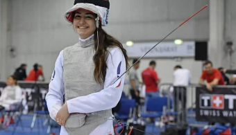 ¡Seca! Con 18 años, la esgrimista chilena Katina Proestakis clasificó a los Juegos Olímpicos de Tokio