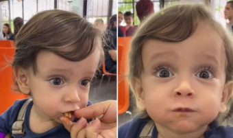 [VIDEO] Niño prueba su primer taco mexicano y su reacción se vuelve viral en tik tok