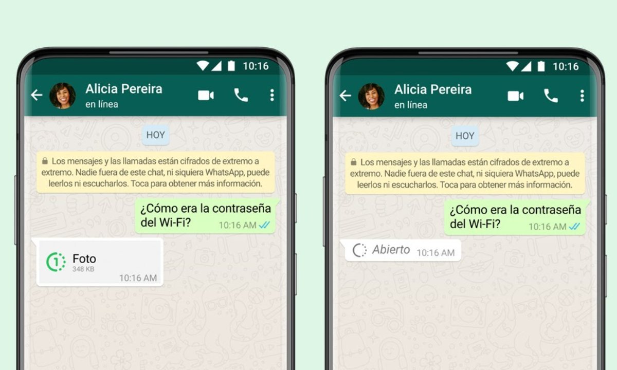 Visualización única”: Nueva función de Whatsapp permite enviar fotos que se  ven una vez y se borran