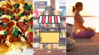 Kioskito Romántica: Yoga, pizzas y regalos en la vitrina de jueves