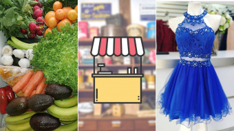 Kioskito Romántica: Vestidos de fiesta, verduras a domicilio y cajitas de regalo en la vitrina de miércoles