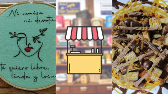 Kioskito Romántica: Bordados, lencería y waffles en la vitrina de mitad de semana