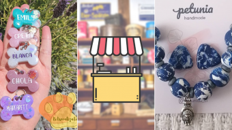 Kioskito Romántica: Artículos para mascotas, ropa americana y joyas hechas a mano en la vitrina de viernes