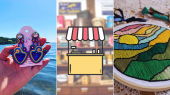 Kioskito Romántica: Aros, bordados decorativos y productos naturales en la vitrina de miércoles