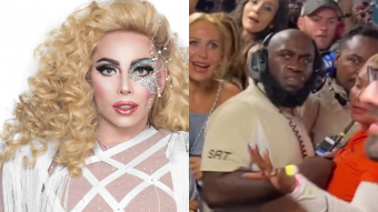 La divertida reacción de un guardia de seguridad tras escoltar a drag queen confundida con Lady Gaga