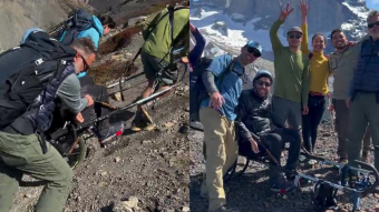 ¡Lo lograron!: Álvaro Silberstein es la primera persona en silla de ruedas que sube al Cerro Paine