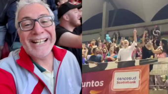 El "tío one kiss" en Chile: hombre viral por cantar "one kiss" de Dua Lipa estuvo para ver a Harry Styles