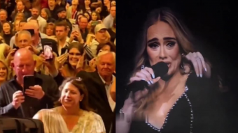 "Lo siento por tu pérdida": Adele se emociona por un hombre del público que le muestra la foto de su esposa