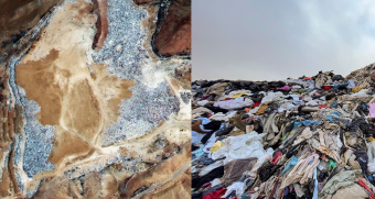 Imagen captado por satélite demuestra que el basurero de ropa de Atacama es tan grande que se ve desde el espacio