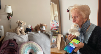 "Siento que son mis hijos": Abuela de 96 años que nunca tuvo juguetes se emociona al recibir peluches