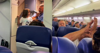 "Sí, es un logro increíble": Reciben con aplausos en un avión a una niña que venció el cáncer
