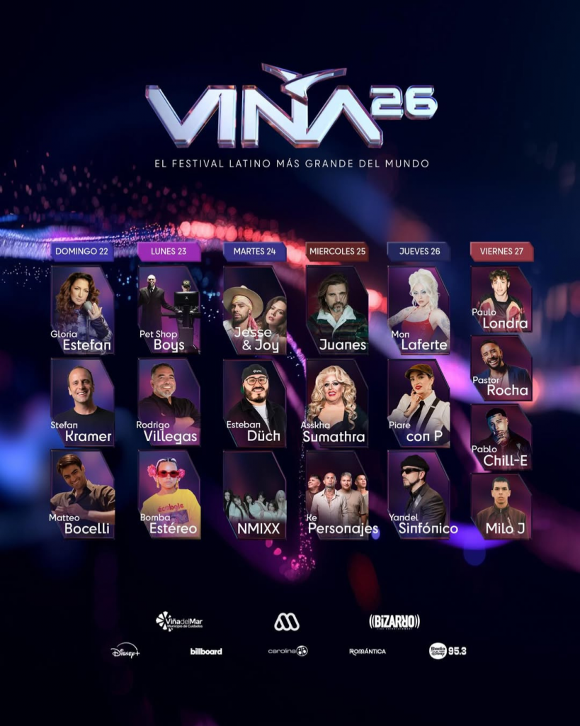 ¡Line up listo! Viña 2026 confirma comediantes que participarán del Festival