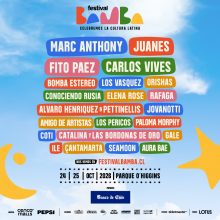 Juanes, Marc Anthony, Fito Paez y Carlos Vives encabezan el Festival Bamba que en octubre llega al Parque O'Higgins