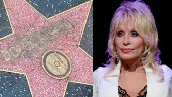 La estrella de Dolly Parton en Hollywood fue vandalizada